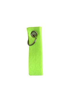 Vilten sleutelhanger neon licht groen