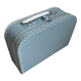 Kinderkoffertje grijsblauw 25cm