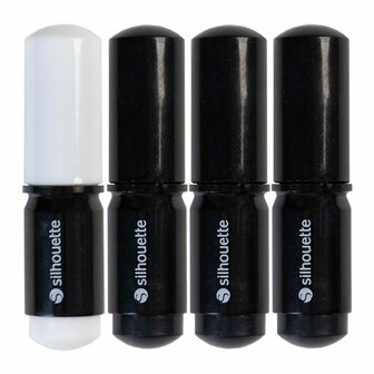 Silhouette sketch pens zwart/wit