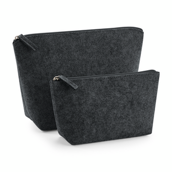 Vilt accessoires tasje charcoal melange maat S