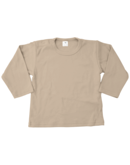 Baby shirts lange mouwen sand