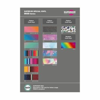Kleurenkaart Superior special vinyl 9000 series