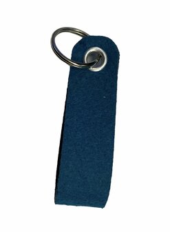 Vilten sleutelhanger turquoise Nieuw