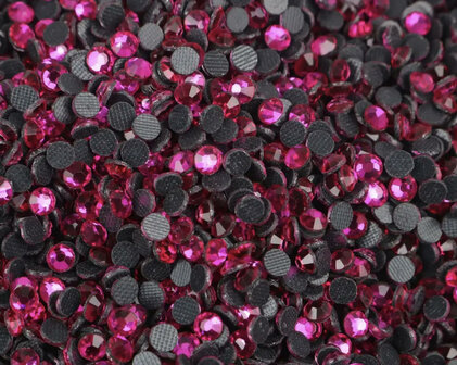 Rhinestones ss10 Donker roze