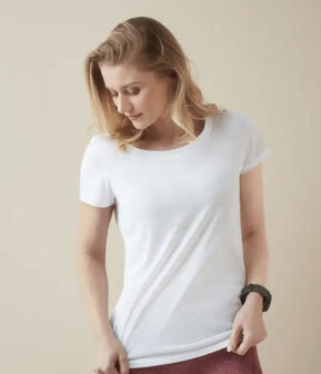 Stedman dames White active cotton touch sportshirt (ca. 3 werkdagen levertijd)