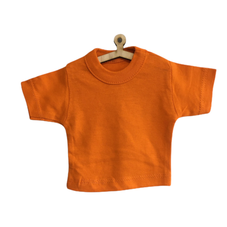 Hangertje voor mini t shirt  zwart plastic