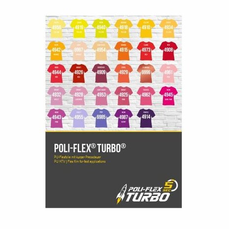 Kleurenkaart Politape flex folie turbo